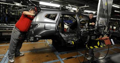 Planta de producci&oacute;n de Nissan en Sunderland (Reino Unido).