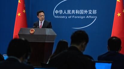 El portavoz del Ministerio de Asuntos Exteriores chino Zhao Lijian, en una foto de archivo