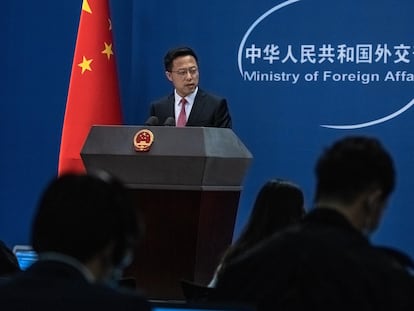 O porta-voz do Ministério das Relações Exteriores da China, Zhao Lijian, em uma foto de arquivo.