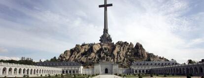 Vista panorámica de la basílica del Valle de los Caídos, en la sierra madrileña.