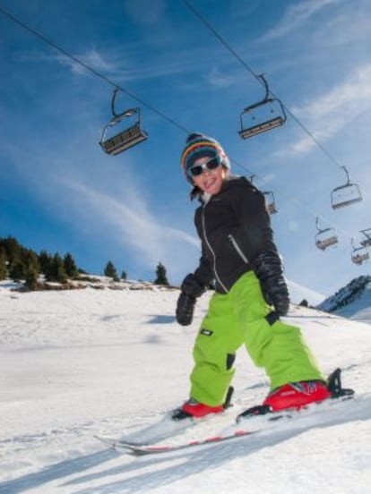 A girl on the slopes at Cerler.