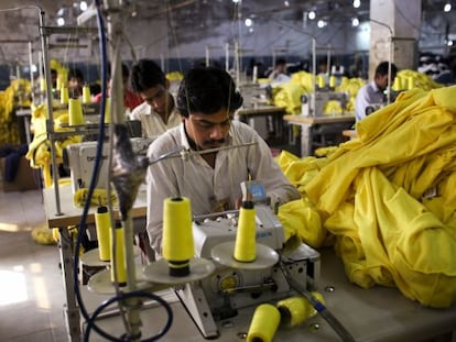 Inditex fabrics sewn in Pakistan.