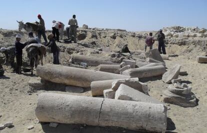 Imagen de las excavaciones catalanas en Oxirrinco.