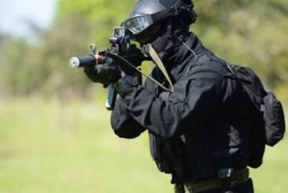 Soldado da força especial do Exército.