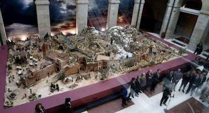 Inauguración del belén en la Comunidad de Madrid.