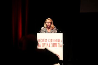 
La ministra de Asuntos Económicos y Transformación Digital, Nadia Calviño, participó este martes en la lectura continuada de  ‘La Divina Comedia’ que conmemora el séptimo centenario de la muerte de Dante Alighieri.