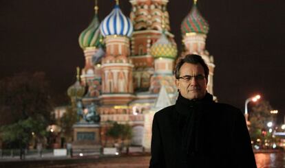 Artur Mas, en un viaje oficial a Mosc&uacute; en octubre de 2012. 