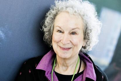 La poeta y novelista canadiense Margaret Atwood, en Milán, Italia.