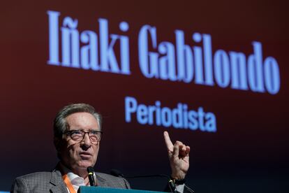 Iñaki Gabilondo, en el I Congreso Internacional Miguel Delibes el 7 de octubre.