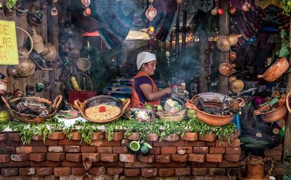 Una cocina tradicional en América Latina.