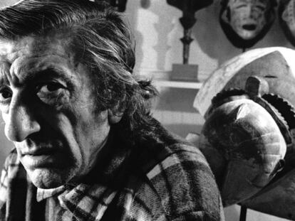 El pintor Bonifacio Alfonso en 1993.