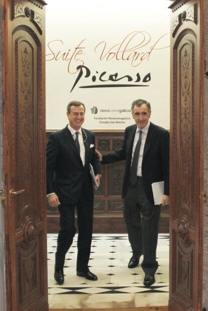 César González-Bueno y José María Castellano, ayer.