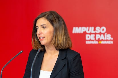 Esther Peña, portavoz de la dirección del PSOE.