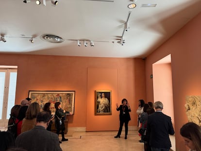 María Martín, guía experta del Museo Thyssen-Bornemisza explica el 'Cristo Resucitado' de Bramantino.