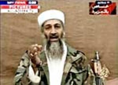 Imagen de Osama bin Laden emitida por Al Yazira. Su nombre está grabado en muchas discusiones. La primera, en 1993.