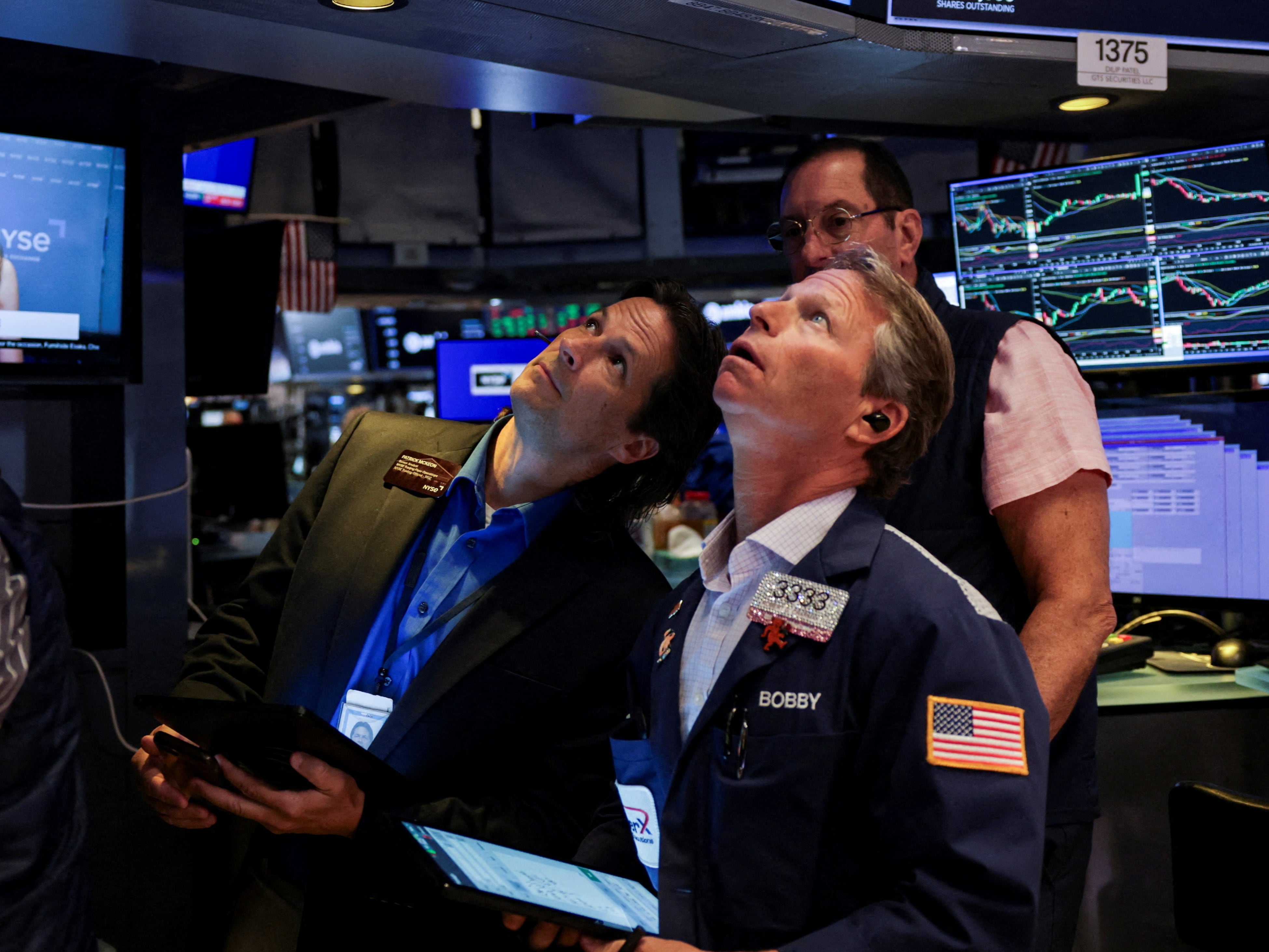Operadores de la Bolsa de Nueva York.