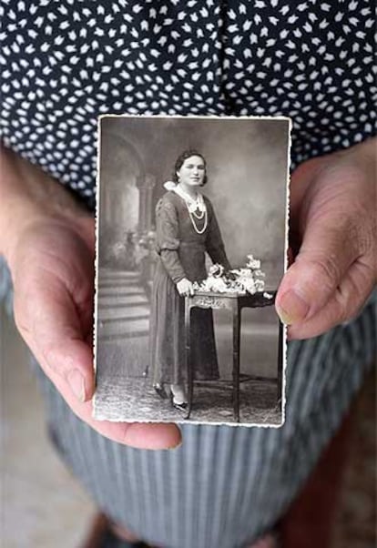 Foto de Lela Romero, esposa de un preso republicano.
