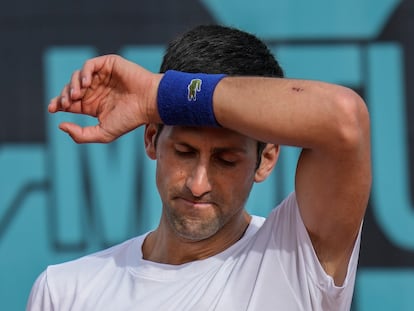 Novak Djokovic durante la última edición del Open de Madrid.