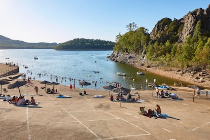 Playa de Puerto Peña, Badajoz.