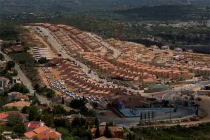 Urbanización de chalés adosados en la comarca de la Marina Alta (Alicante).