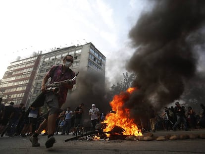 Protestas el viernes en Santiago de Chile