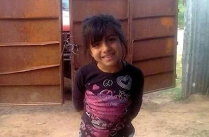 Camila Borda, asesinada en Junín, Argentina, a los 11 años.