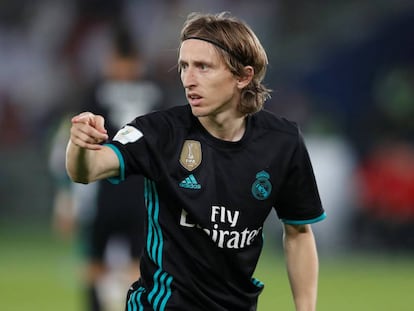 Luka Modric, contra el Al-Jazira en el Mundialito.