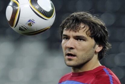 Vladimir Stojkovic en un entrenamiento en Sudáfrica.