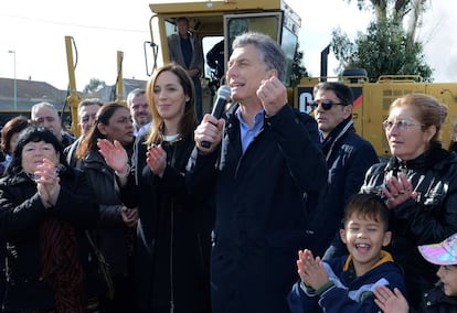 Macri y la gobernadora Vidal en Mar del Plata.