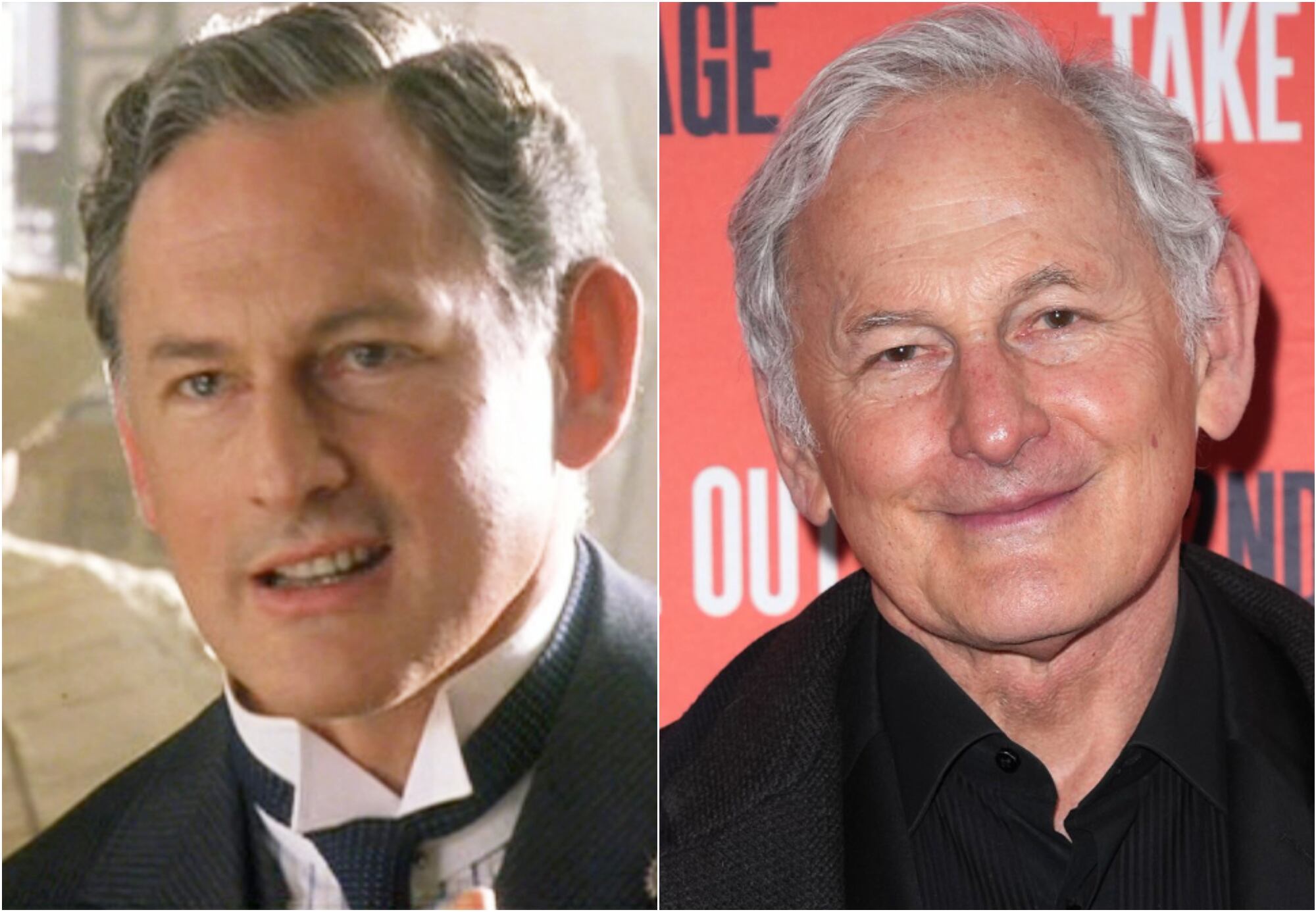 A la izquierda, Victor Garber en 'Titanic; a la derecha, en el estreno de 'Take Me Out', en 2022. 