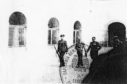Lluís Companys, horas antes de ser fusilado en el Castillo de Montjuïc.