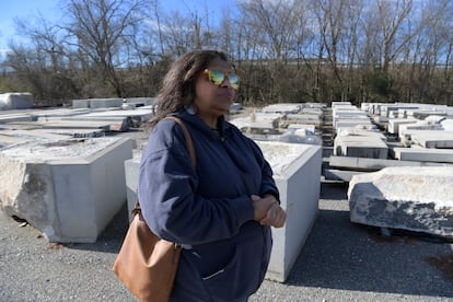 Mary Lauderdale, from Black History Museum and Cultural Center of Virginia, in Richmond on January 24.