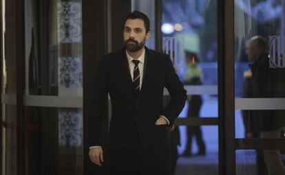 El presidente del Parlament, Roger Torrent, el pasado 28 de enero.