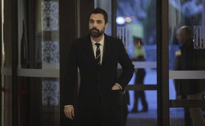 El presidente del Parlament, Roger Torrent, el pasado 28 de enero.  