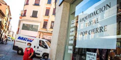 Comercio en liquidación por cierre en Aranda de Duero (Burgos).