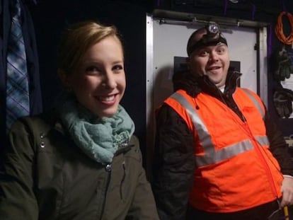 Os jornalistas assassinados em Virgínia: Alison Parker e Adam Ward.