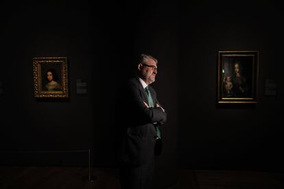 El director del Museo, Miguel Falomir, en la exposición.