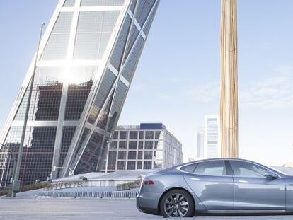 El Tesla de Uber One en Madrid