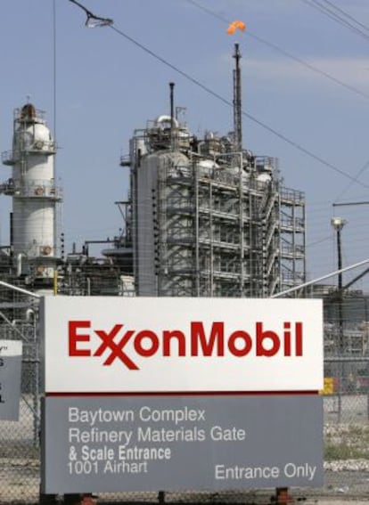 Una refinería de Exxon Mobil en Texas.