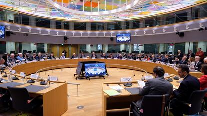 Cumbre social Tripartita en el Consejo de la UE, el pasado 22 de marzo de 2023, en Bruselas, Bélgica.
