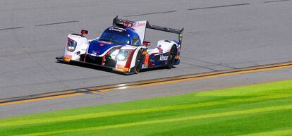 Fernando Alonso, durante los ensayos en Florida.