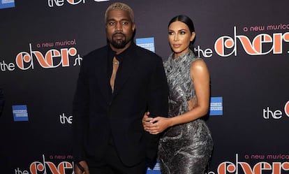 Kanye West y Kim Kardashian West, en el estreno de 'The Cher Show' en Nueva York el 3 de diciembre.