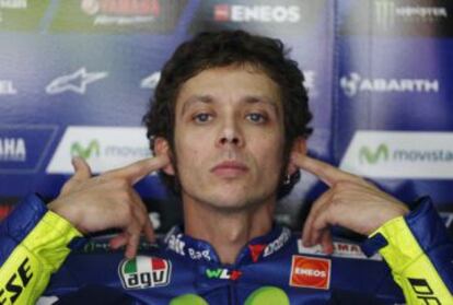 Valentino Rossi durant el Gran Premi del 2015.