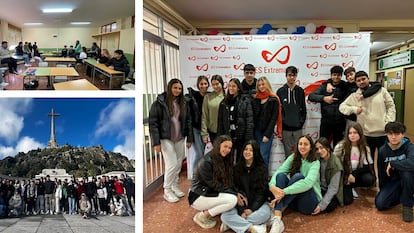 Estudiantes de Bachillerato visitan el Valle de Cuelgamuros y debaten sobre la exhumacin de los restos de Francisco Franco.