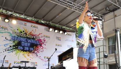 Lady Gaga en los actos conmemorativos del Stonewall.