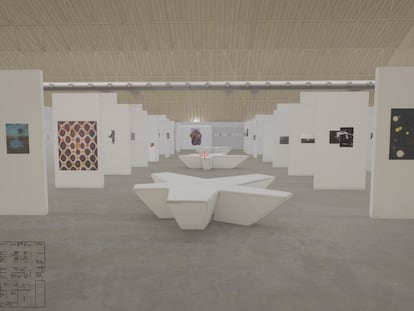 Aspecto de la feria de arte contemporáneo SWAB, que en 2020 ha adoptado el formato virtual en 3D.