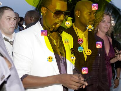 Kanye West, como Britney Spears, está contando su vida y sus sentimientos en tiempo real a través de su cuenta de Instagram. Solo que los de Britney son ahora una celebración de su libertad, mientras que la cuenta de Kanye es una amalgama de venganza personal, quejas y señalamientos a su exmujer.