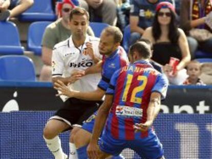 Partido de f&uacute;tbol de la liga BBVA.