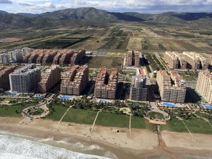 An aerial view of part of the Marina d&rsquo;Or resort in Oropesa del Mar.