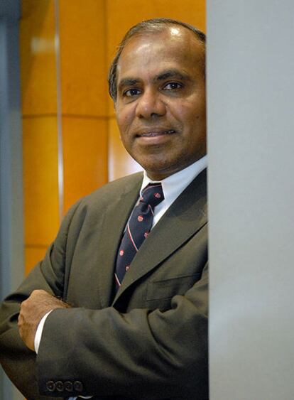 Subra Suresh, en la Universidad Politécnica de Madrid.